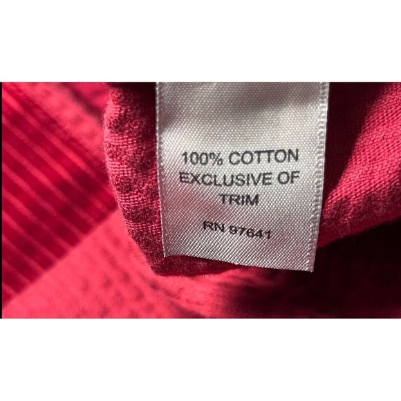 J Jill Corduroy Jacket Red Sz MP Frontal Button Velvet Trim Slim Fit Jacket - Picture 8 of 10